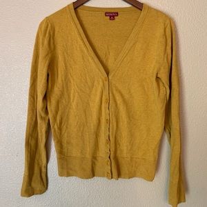 Merona brand (Target) mustard yellow cardigan